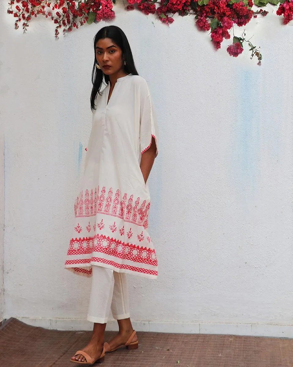 Vanalika Blockprinted Cotton Kurta Set - BGVL