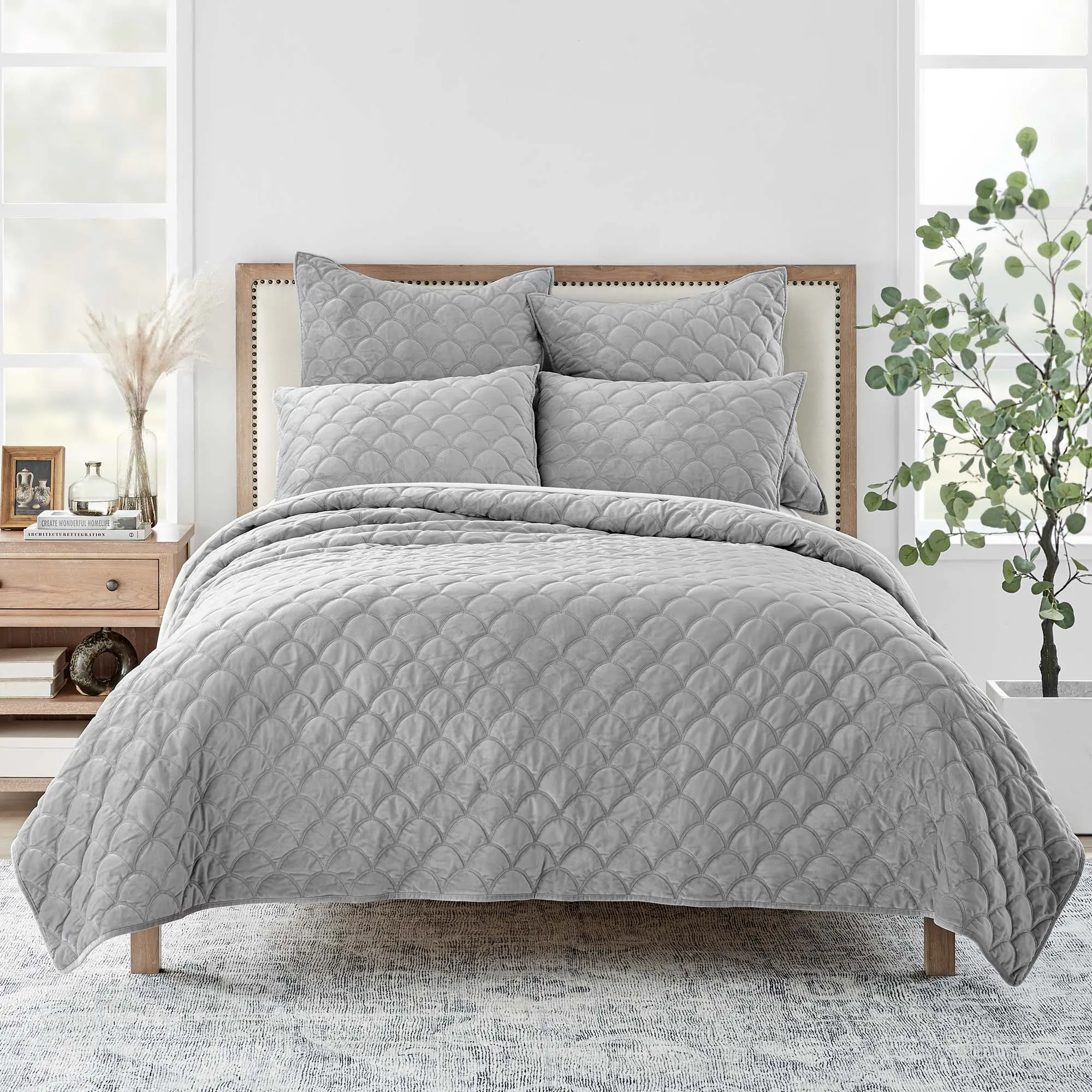 Velvet Euro Sham set of 2