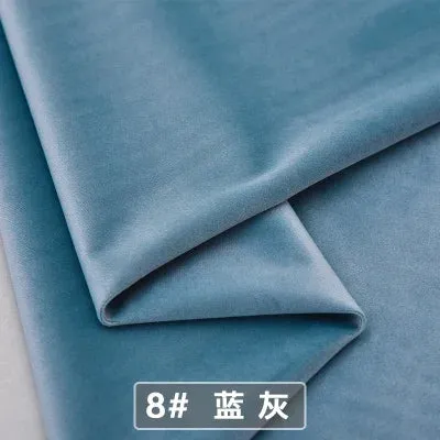 Velvet Fabric Conference on Thick Black Background Cloth Decorated Tablecloth Curtain Fabric DIY Accessories Gold Red 50*146cm