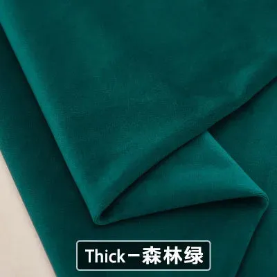 Velvet Fabric Conference on Thick Black Background Cloth Decorated Tablecloth Curtain Fabric DIY Accessories Gold Red 50*146cm