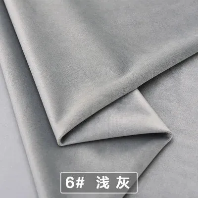 Velvet Fabric Conference on Thick Black Background Cloth Decorated Tablecloth Curtain Fabric DIY Accessories Gold Red 50*146cm