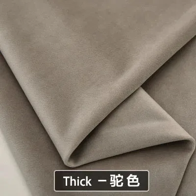 Velvet Fabric Conference on Thick Black Background Cloth Decorated Tablecloth Curtain Fabric DIY Accessories Gold Red 50*146cm
