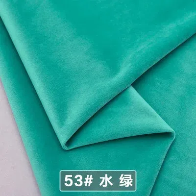 Velvet Fabric Conference on Thick Black Background Cloth Decorated Tablecloth Curtain Fabric DIY Accessories Gold Red 50*146cm