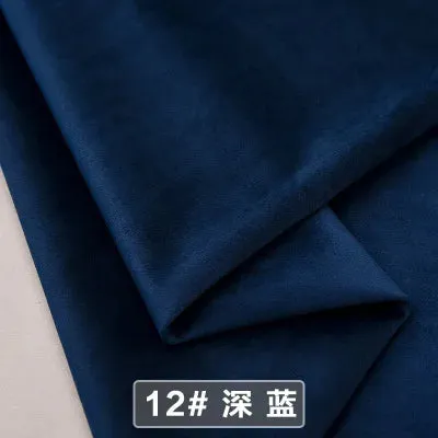 Velvet Fabric Conference on Thick Black Background Cloth Decorated Tablecloth Curtain Fabric DIY Accessories Gold Red 50*146cm