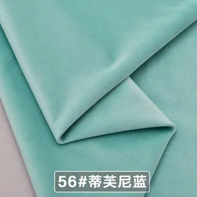 Velvet Fabric Conference on Thick Black Background Cloth Decorated Tablecloth Curtain Fabric DIY Accessories Gold Red 50*146cm
