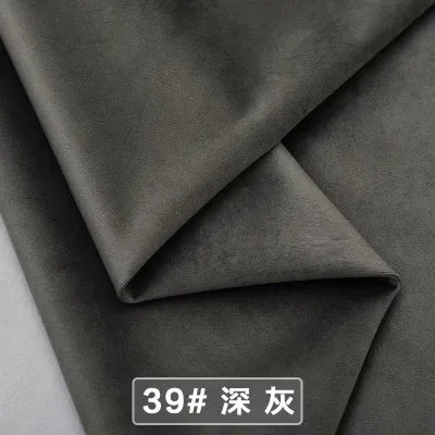 Velvet Fabric Conference on Thick Black Background Cloth Decorated Tablecloth Curtain Fabric DIY Accessories Gold Red 50*146cm
