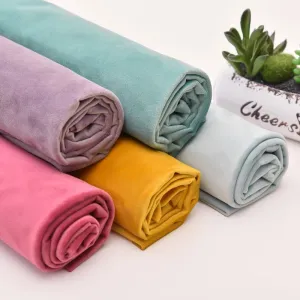 Velvet Fabric Conference on Thick Black Background Cloth Decorated Tablecloth Curtain Fabric DIY Accessories Gold Red 50*146cm