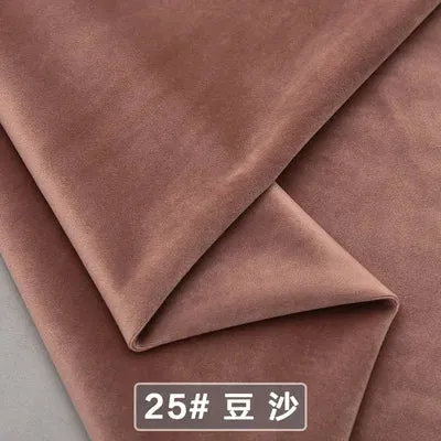 Velvet Fabric Conference on Thick Black Background Cloth Decorated Tablecloth Curtain Fabric DIY Accessories Gold Red 50*146cm