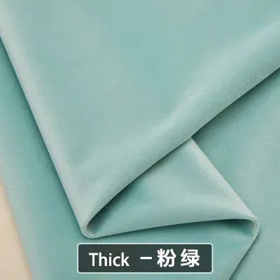 Velvet Fabric Conference on Thick Black Background Cloth Decorated Tablecloth Curtain Fabric DIY Accessories Gold Red 50*146cm