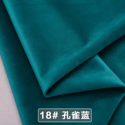 Velvet Fabric Conference on Thick Black Background Cloth Decorated Tablecloth Curtain Fabric DIY Accessories Gold Red 50*146cm