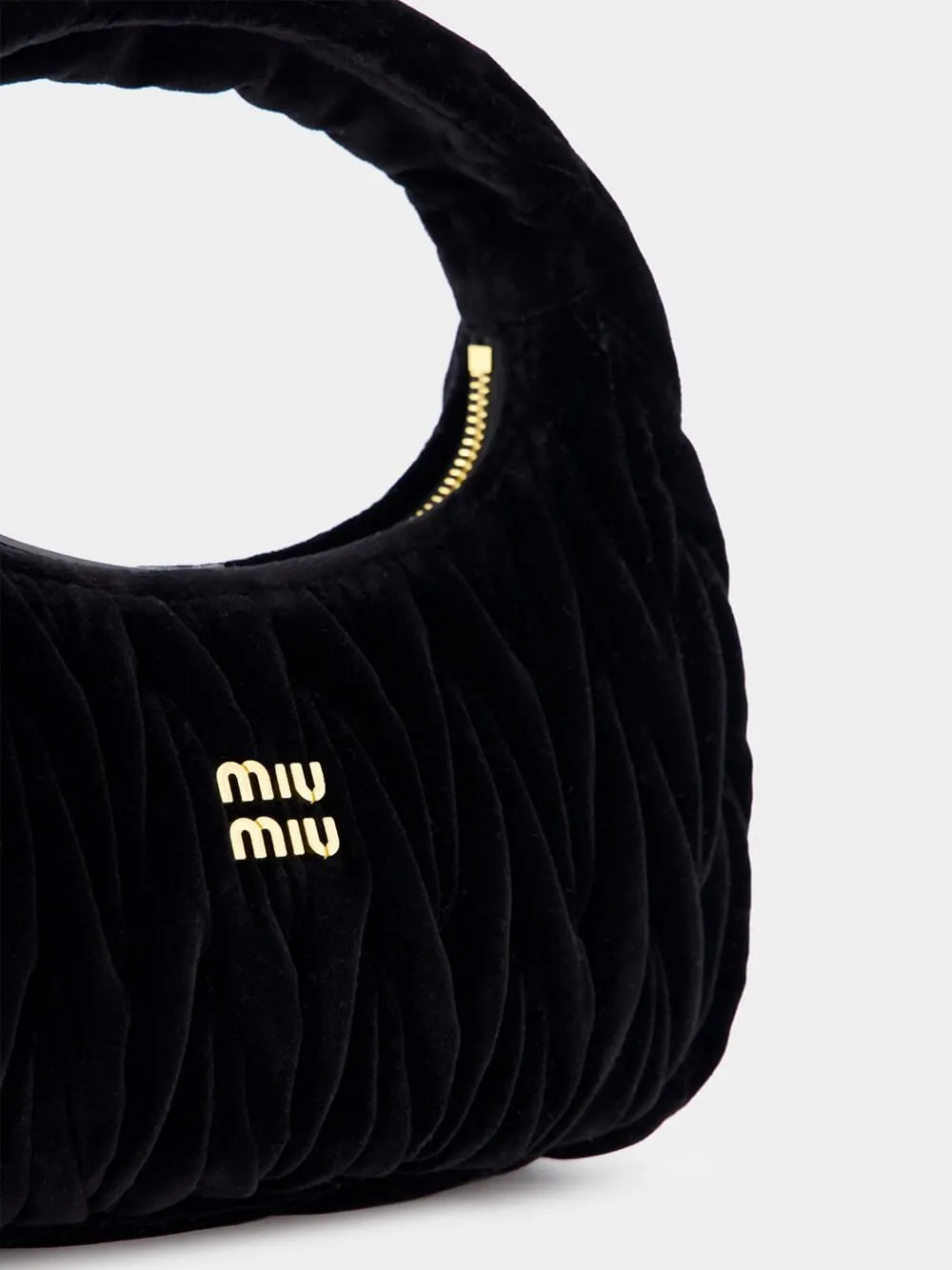 Velvet Matelassé Hobo Bag