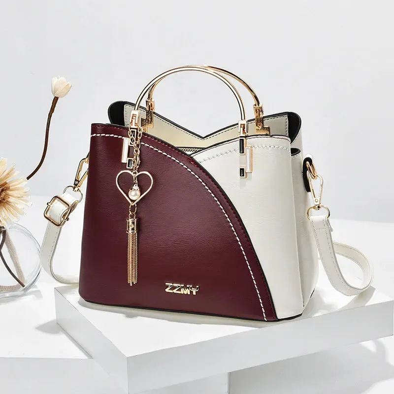 Vento Marea Women Crossbody 2023 Famous Brand Trendy Handbag Fashion Design Zipper Purse Totes Soft PU Leather Shoulder Bag Side