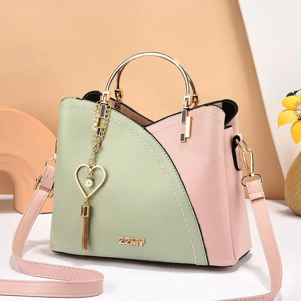 Vento Marea Women Crossbody 2023 Famous Brand Trendy Handbag Fashion Design Zipper Purse Totes Soft PU Leather Shoulder Bag Side