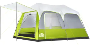 Vibemo 8/10 Person Instant Camping Tent Pop-Up Family Tent for Instant Easy Setup Spacious Interior Includes Rainfly Room Divider Carry Bag Backpacking Tents for Camping Hiking Sleepovers