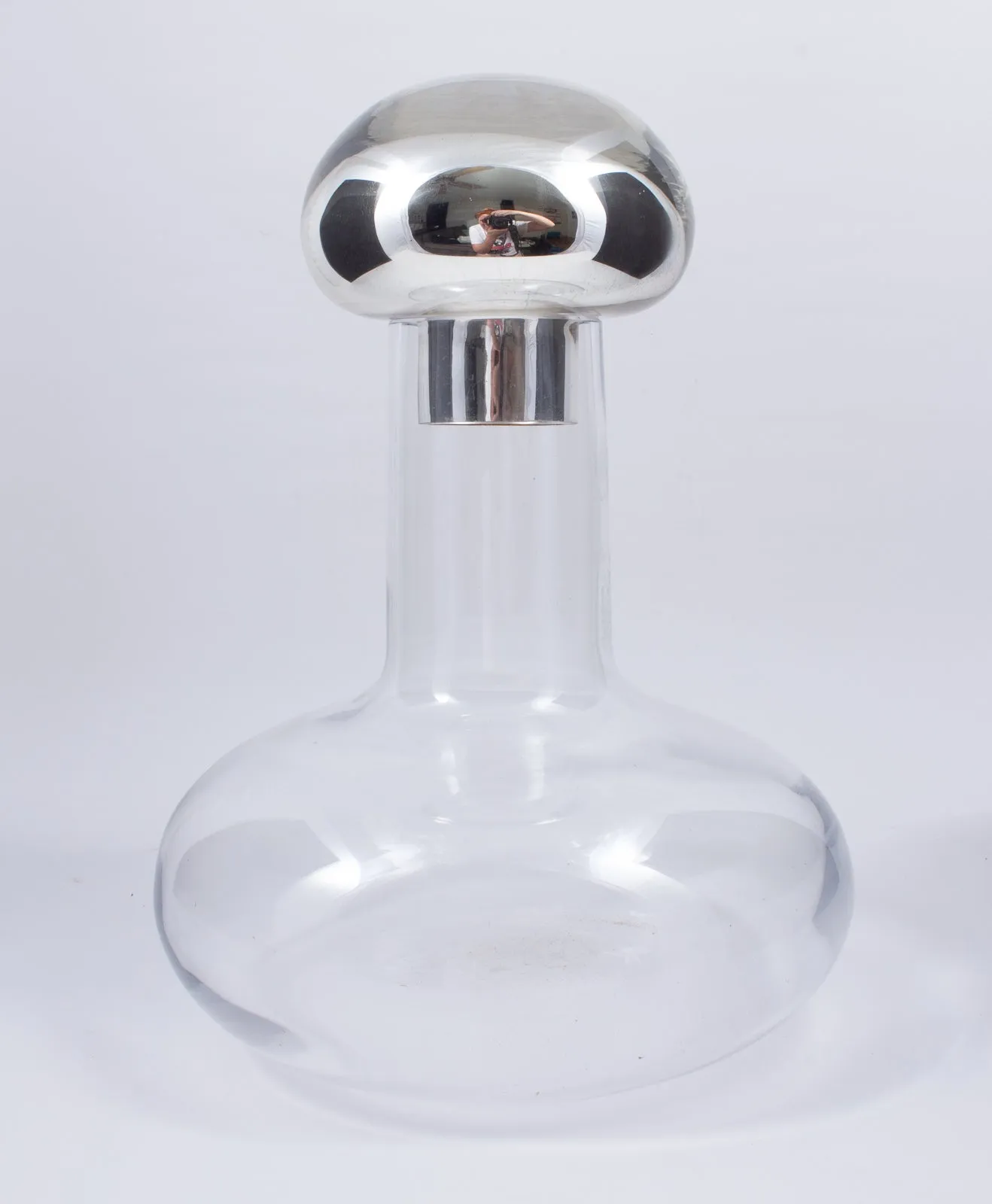 Vintage Signed Swedish Art Glass Decanter by Monica Backström for Kosta Boda