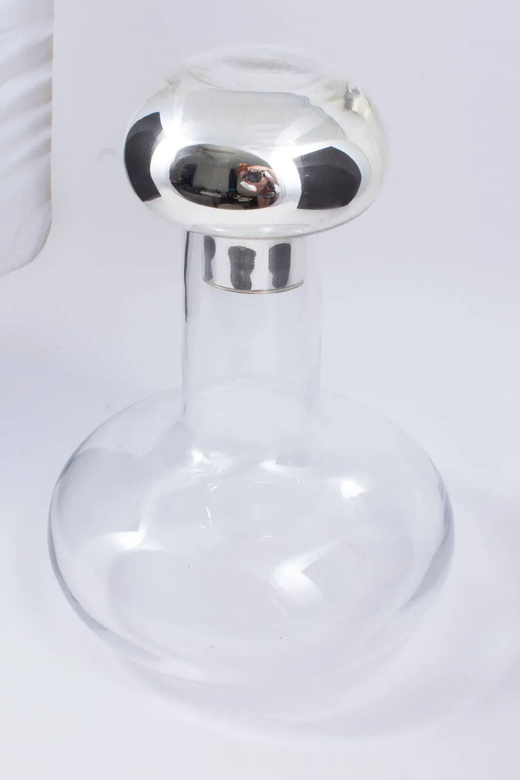 Vintage Signed Swedish Art Glass Decanter by Monica Backström for Kosta Boda