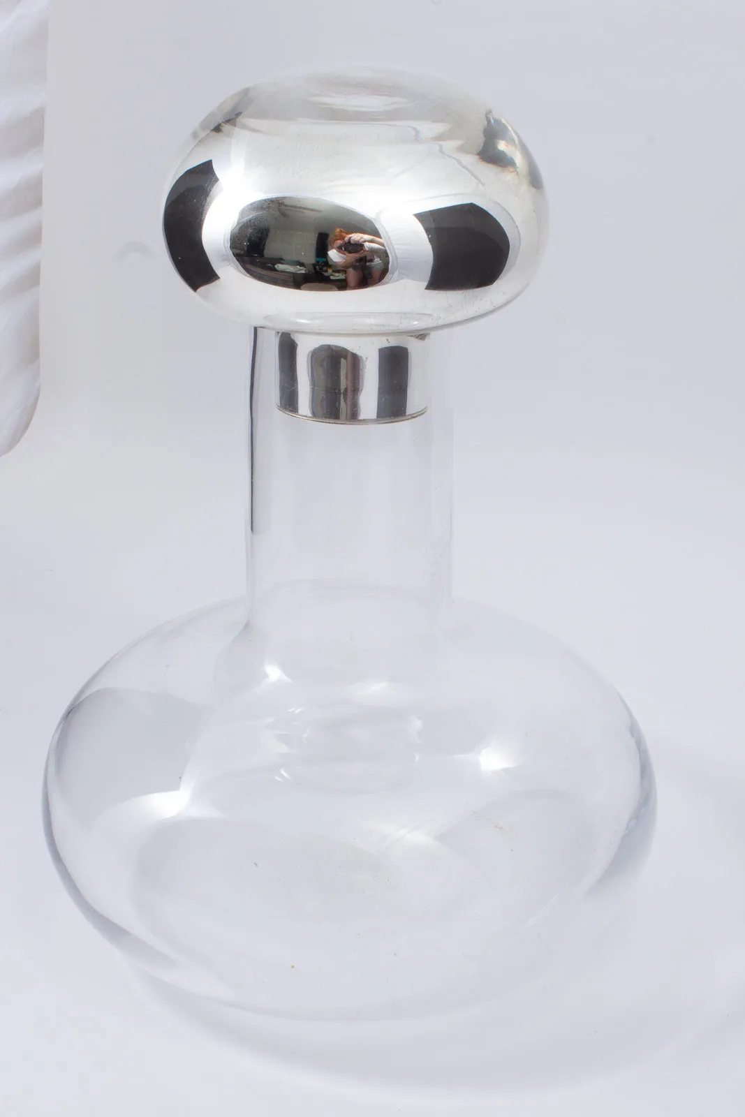 Vintage Signed Swedish Art Glass Decanter by Monica Backström for Kosta Boda