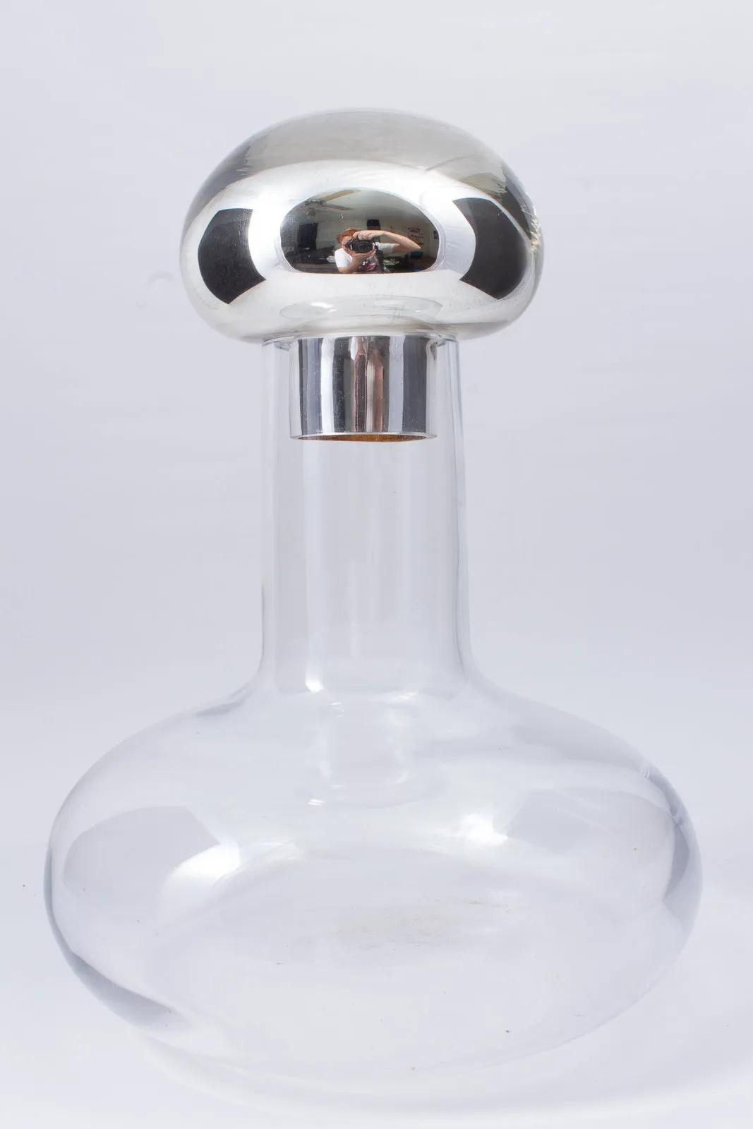 Vintage Signed Swedish Art Glass Decanter by Monica Backström for Kosta Boda