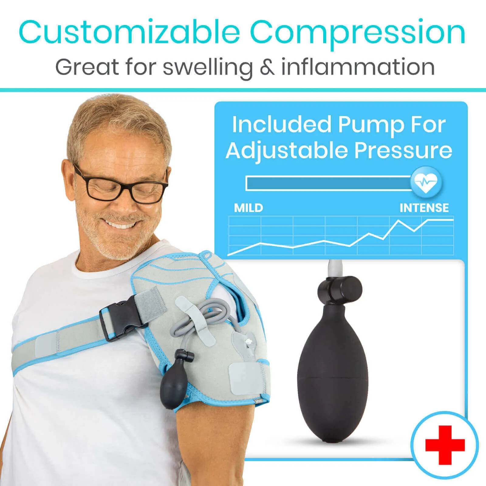 Vive Health Arctic Flex Compression Shoulder Ice Wrap