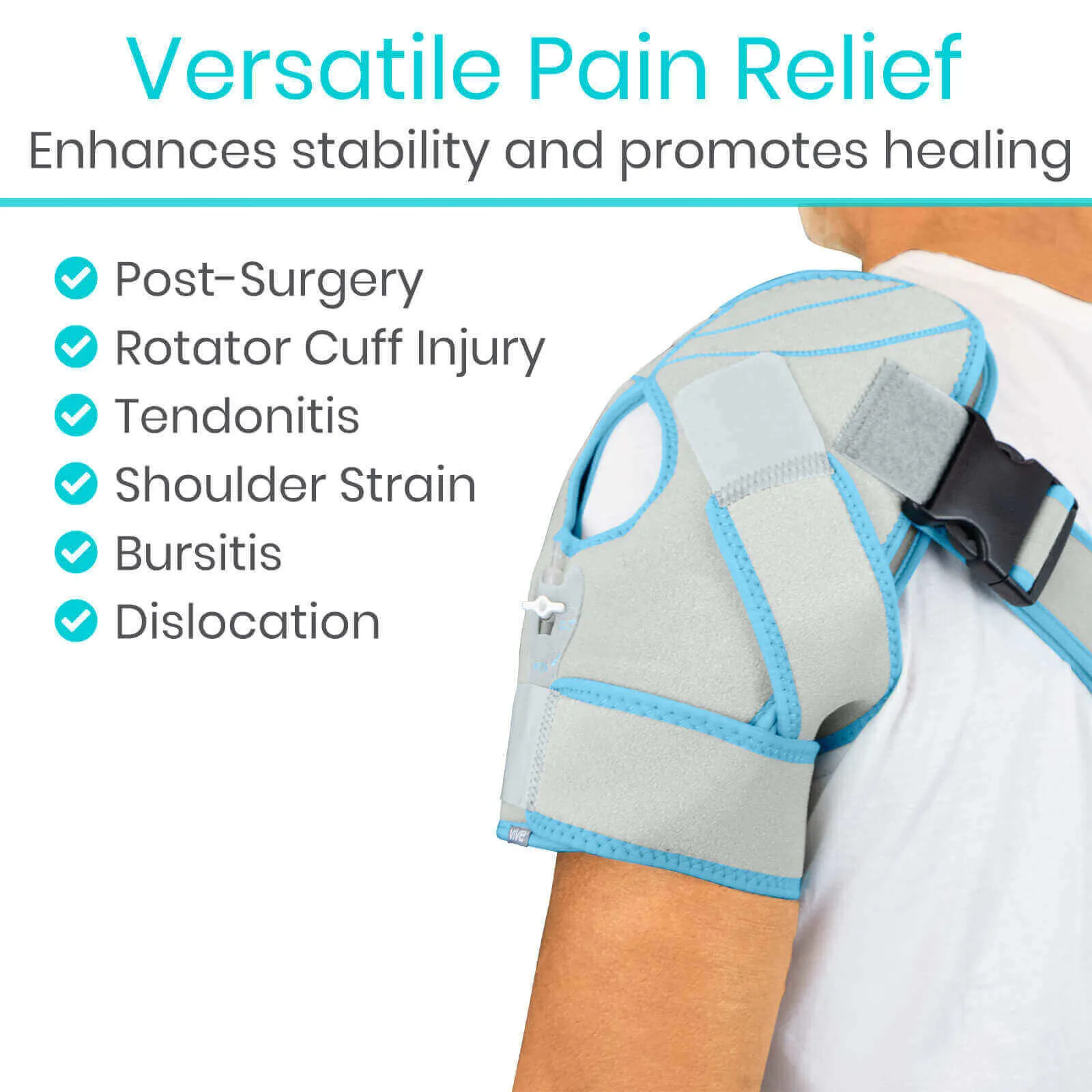 Vive Health Arctic Flex Compression Shoulder Ice Wrap