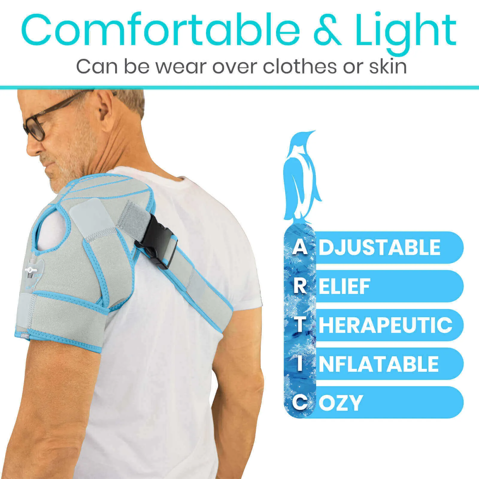 Vive Health Arctic Flex Compression Shoulder Ice Wrap