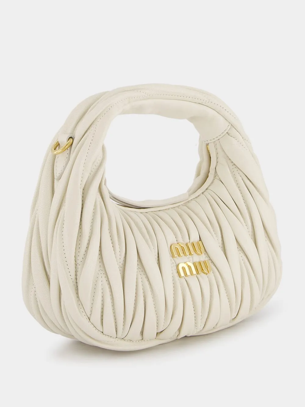 Wander Matelassé Nappa Leather Hobo Mini Bag