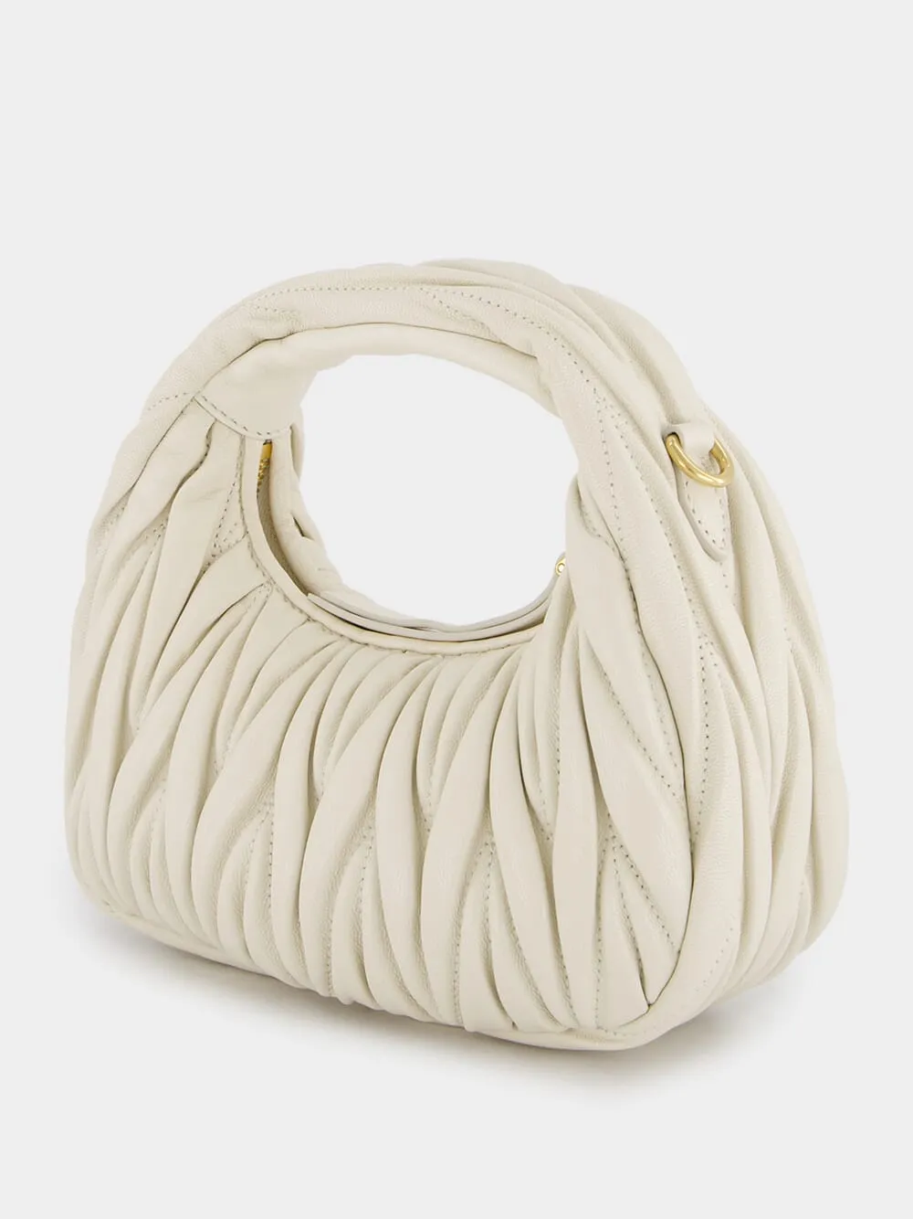Wander Matelassé Nappa Leather Hobo Mini Bag