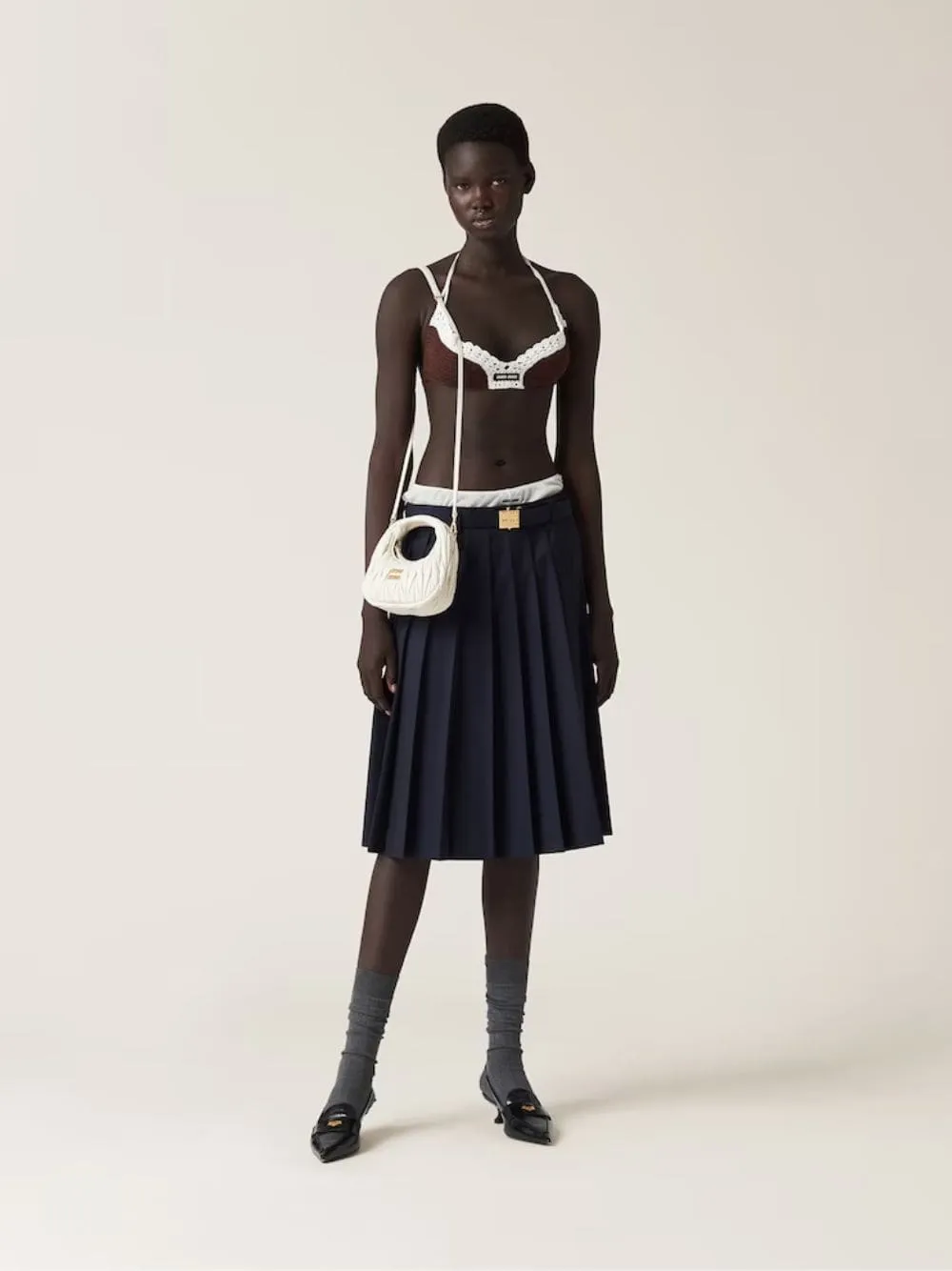 Wander Matelassé Nappa Leather Hobo Mini Bag