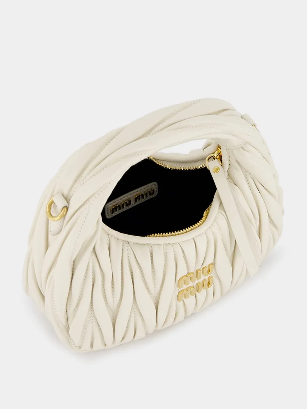 Wander Matelassé Nappa Leather Hobo Mini Bag