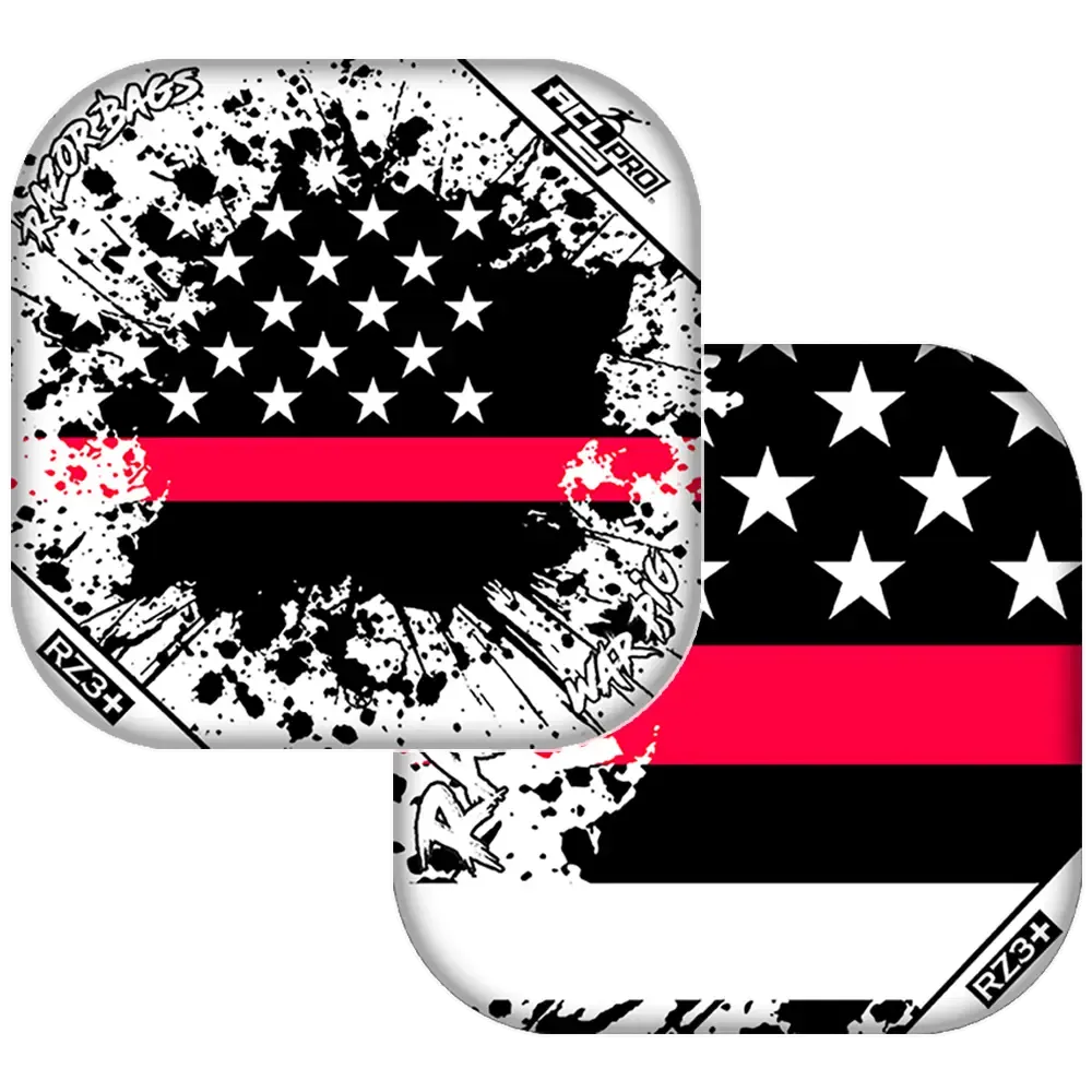 War Pig | Red Line Flag | ACL PRO Razor Cornhole Bags