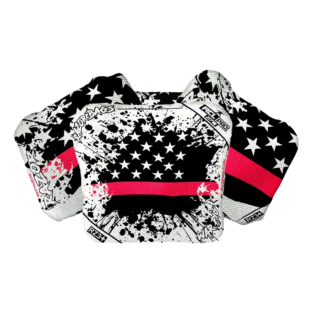 War Pig | Red Line Flag | ACL PRO Razor Cornhole Bags