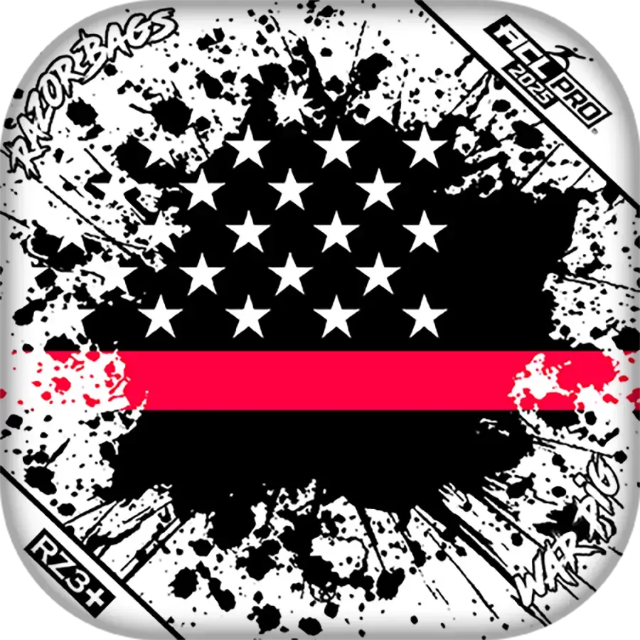 War Pig | Red Line Flag | ACL PRO Razor Cornhole Bags