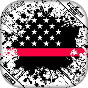 War Pig | Red Line Flag | ACL PRO Razor Cornhole Bags