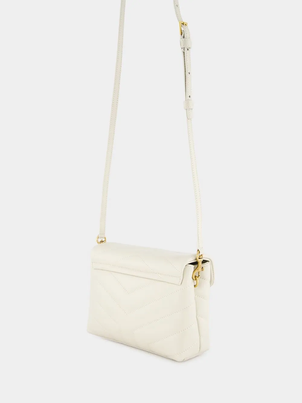White Loulou Toy Crossbody Bag