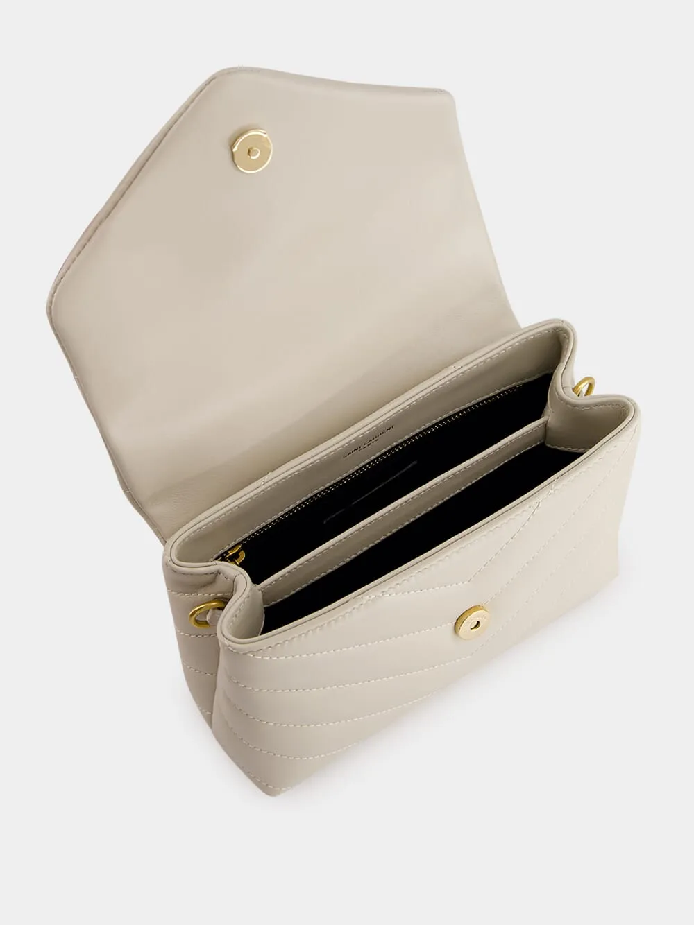White Loulou Toy Crossbody Bag