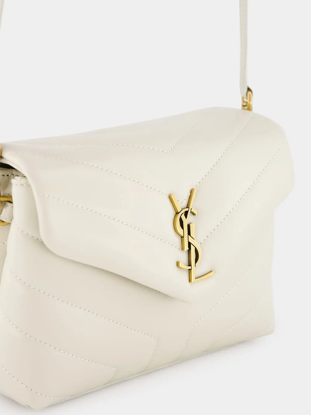 White Loulou Toy Crossbody Bag