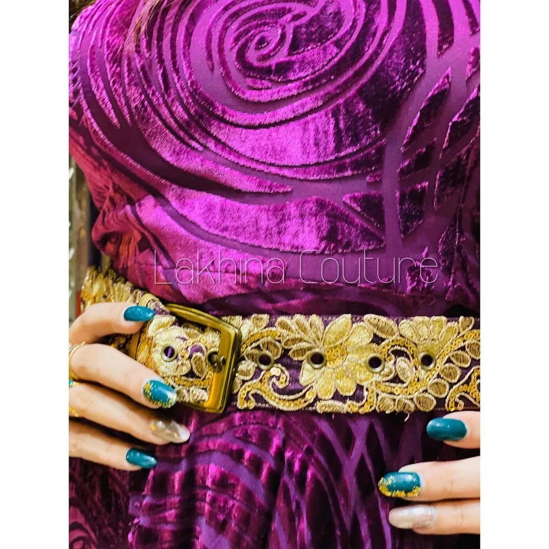 Wine Velvet Gown