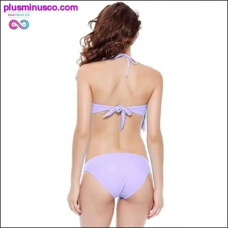 Women Sexy Fringed Plus Size Bikini Set