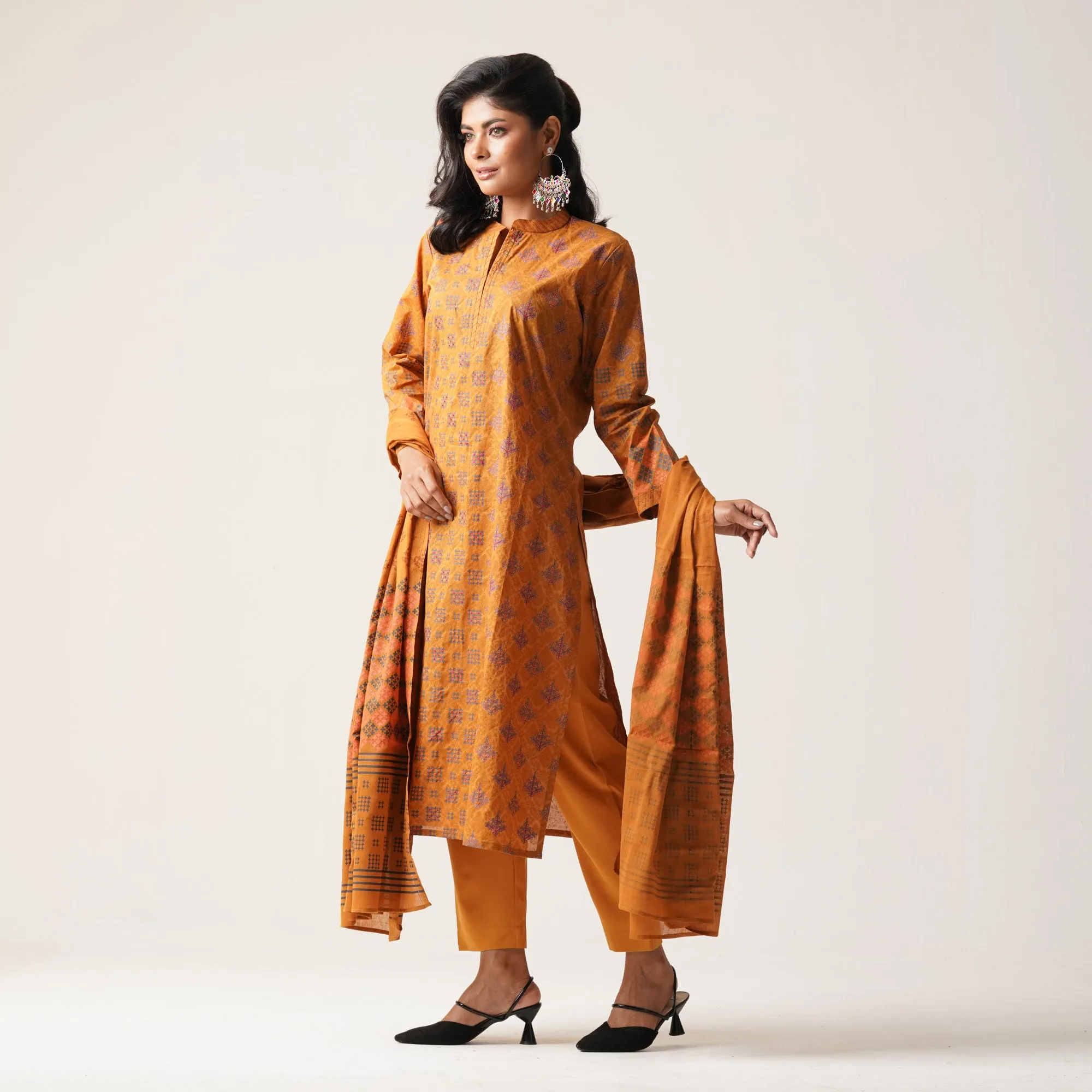 Womens Ethnic 3Pcs-Honey