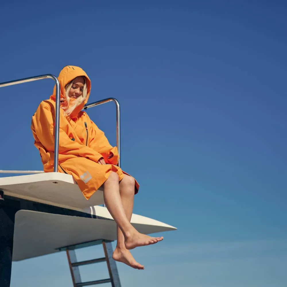 Women's Long Sleeve Waterproof Dry Changing Robe Alter Evo - Bitter Orange