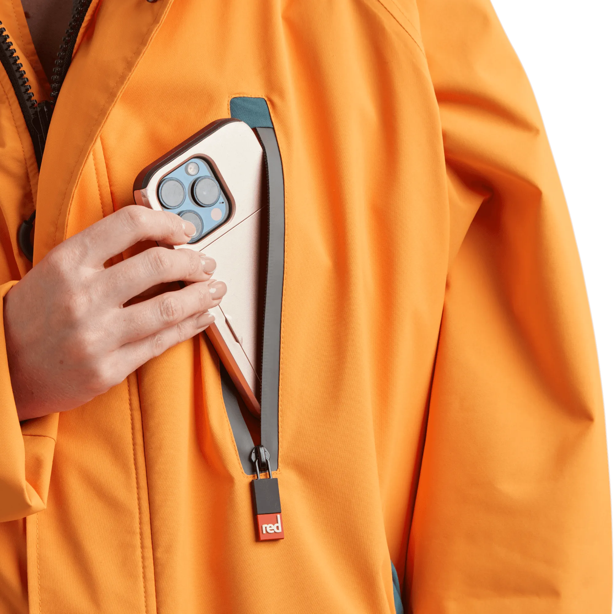 Women's Long Sleeve Waterproof Dry Changing Robe Alter Evo - Bitter Orange