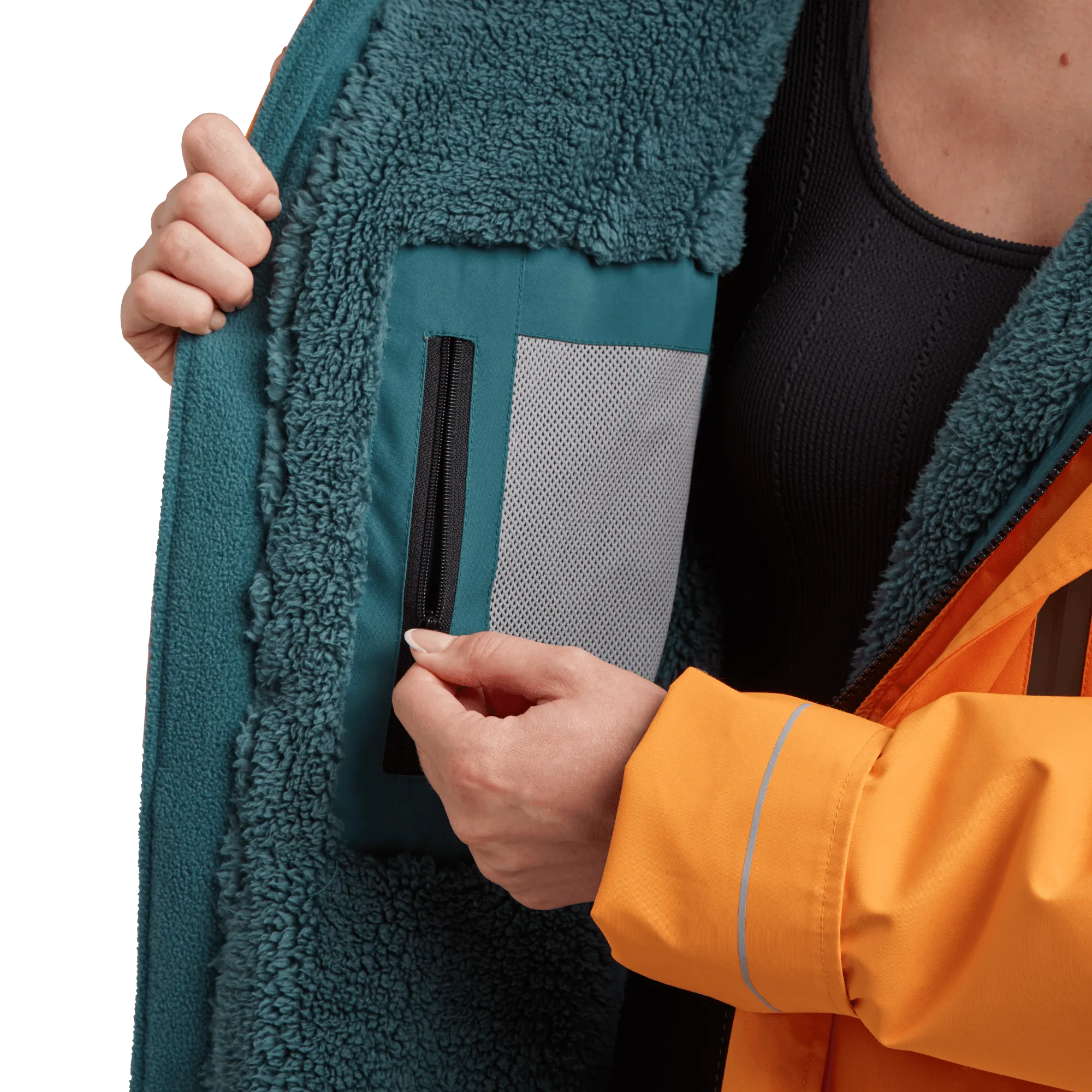 Women's Long Sleeve Waterproof Dry Changing Robe Alter Evo - Bitter Orange