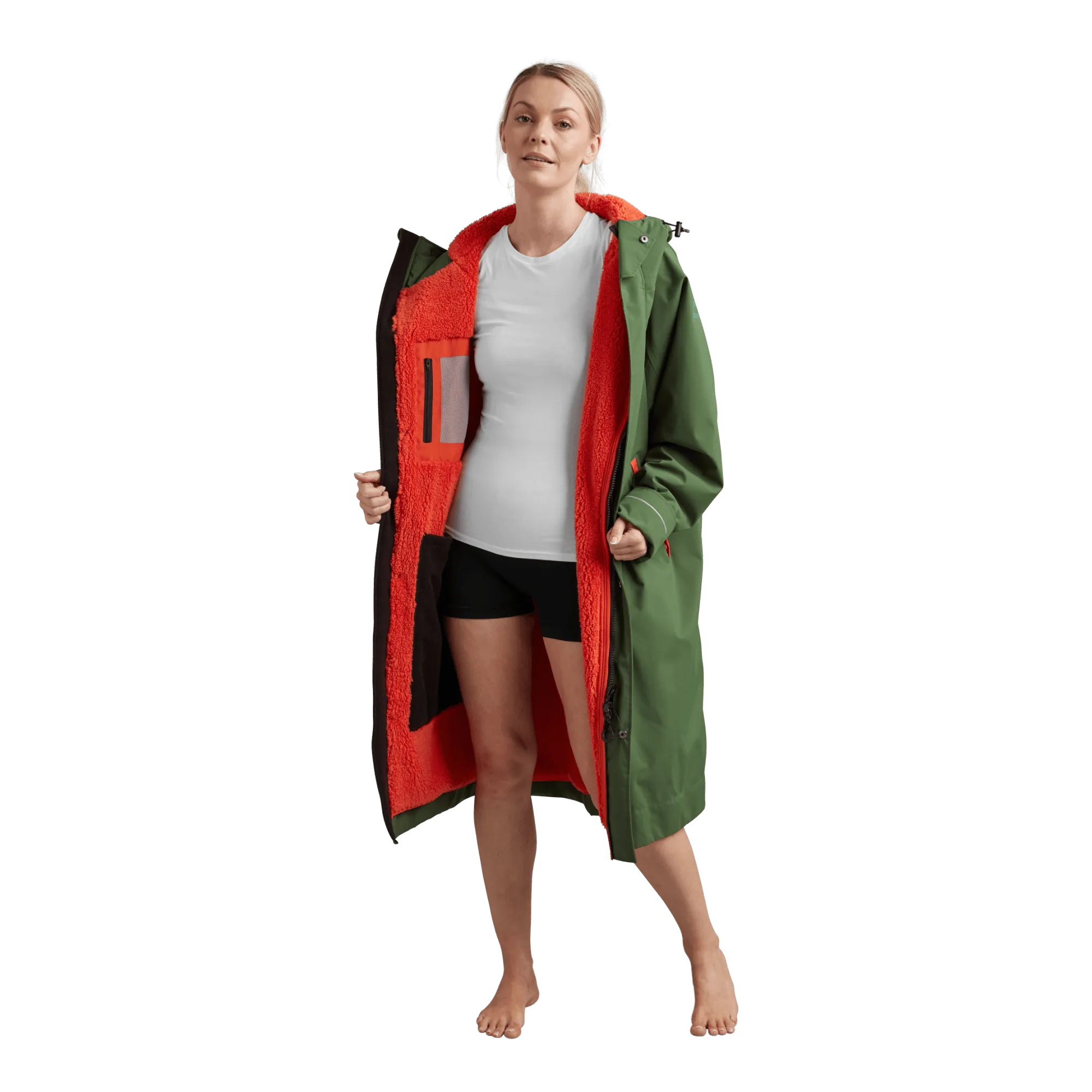 Women's Long Sleeve Waterproof Dry Changing Robe Alter Evo - Forest Green