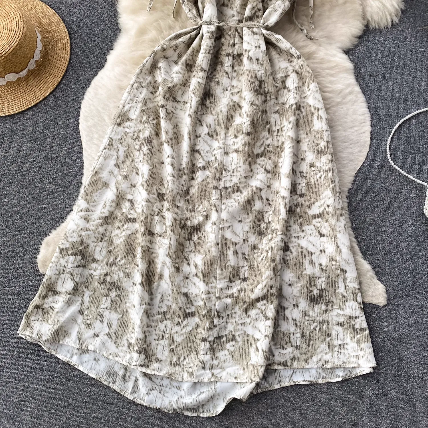 Women's summer bohemian ethnic style printed dress