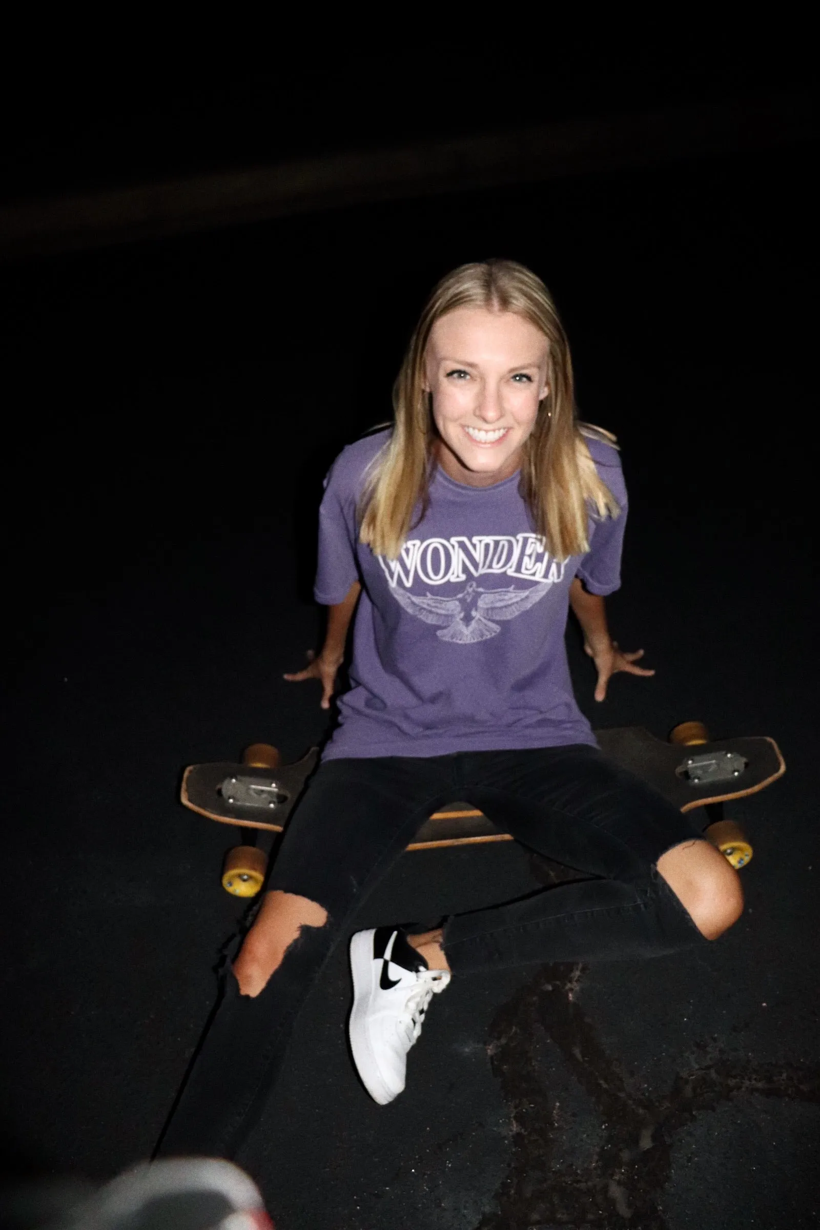 WONDER AGE BAND TEE IN PURPLE