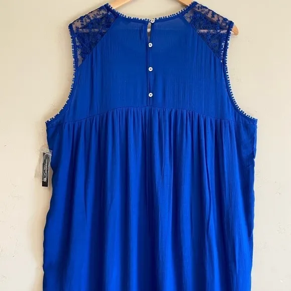 ZAC &amp; RACHEL Sleeveless Flowy Lace Mini Dress Size 2X NWT