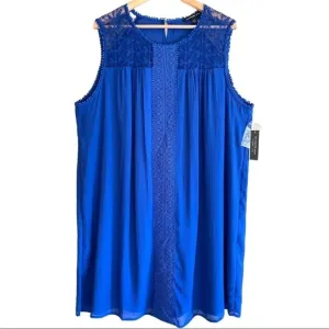 ZAC &amp; RACHEL Sleeveless Flowy Lace Mini Dress Size 2X NWT