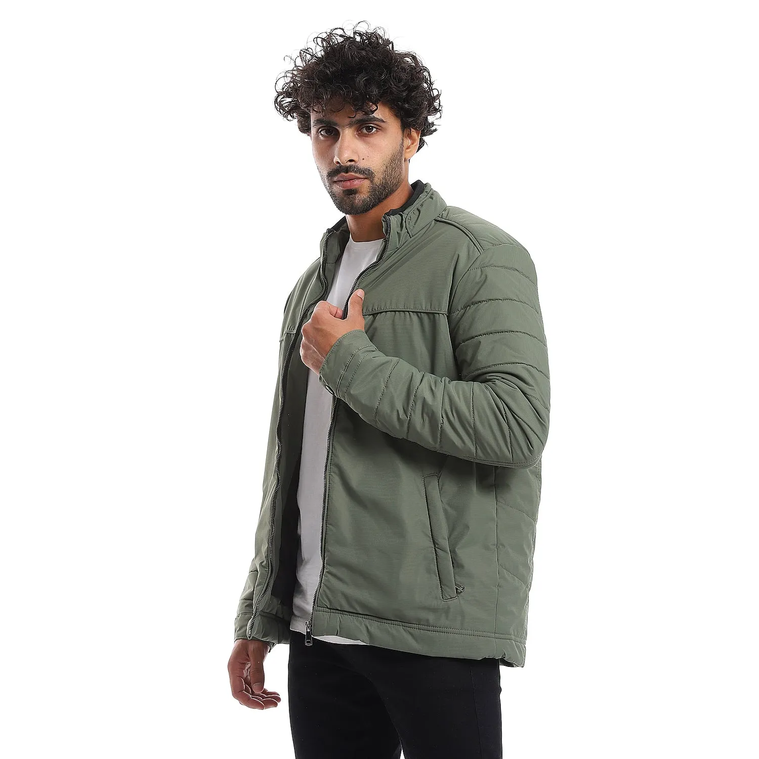 zipper_closure_quilted_pattern_jacket_-_olive_green