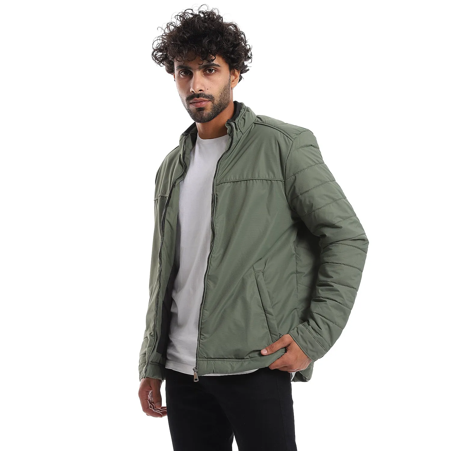 zipper_closure_quilted_pattern_jacket_-_olive_green