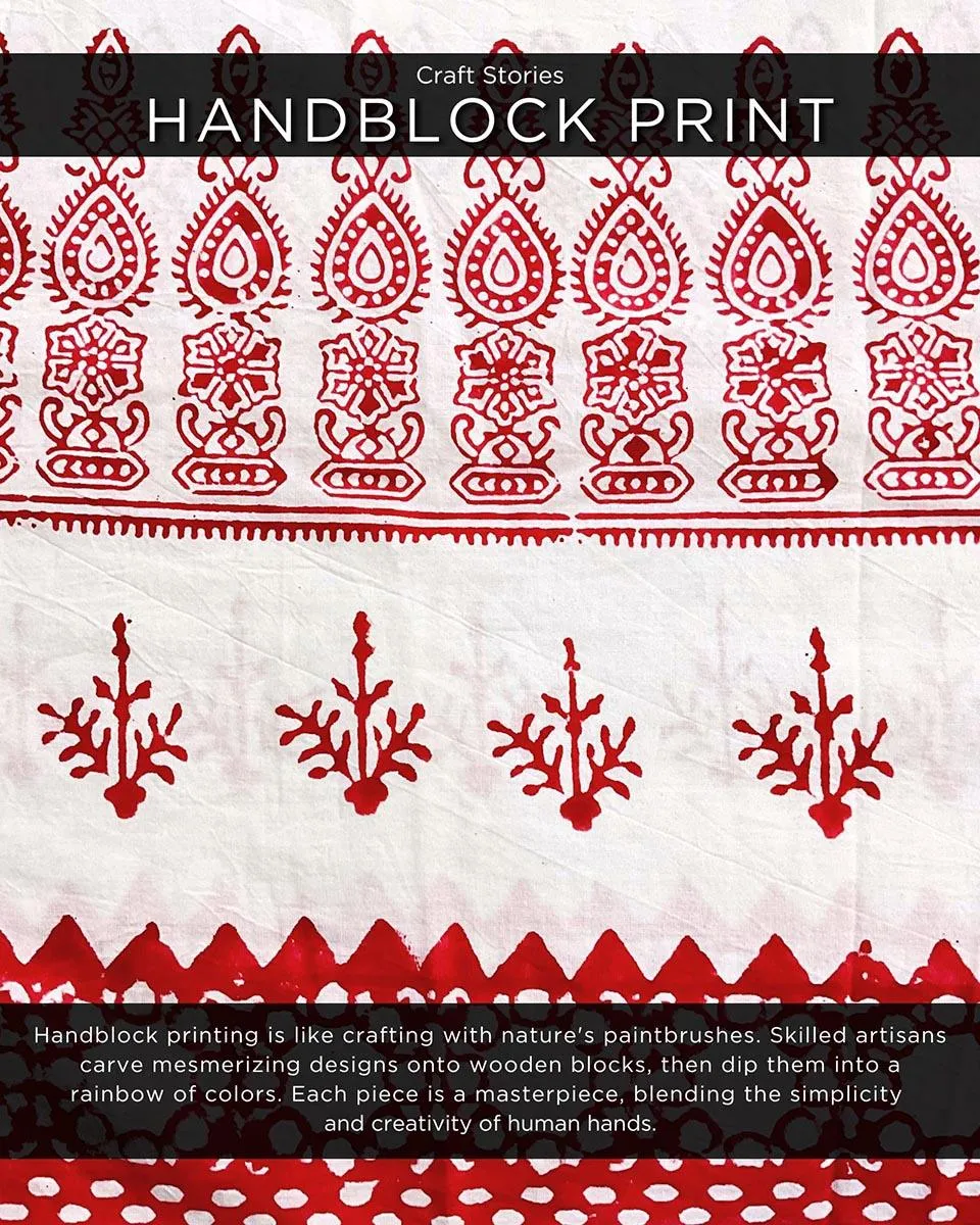 Zubeira Blockprinted Cotton Kurta Set - BGVL